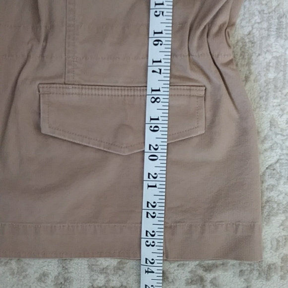 NEW Talbots Hidden Zipper Blazer Jacket M Tan Brown - Picture 15 of 16